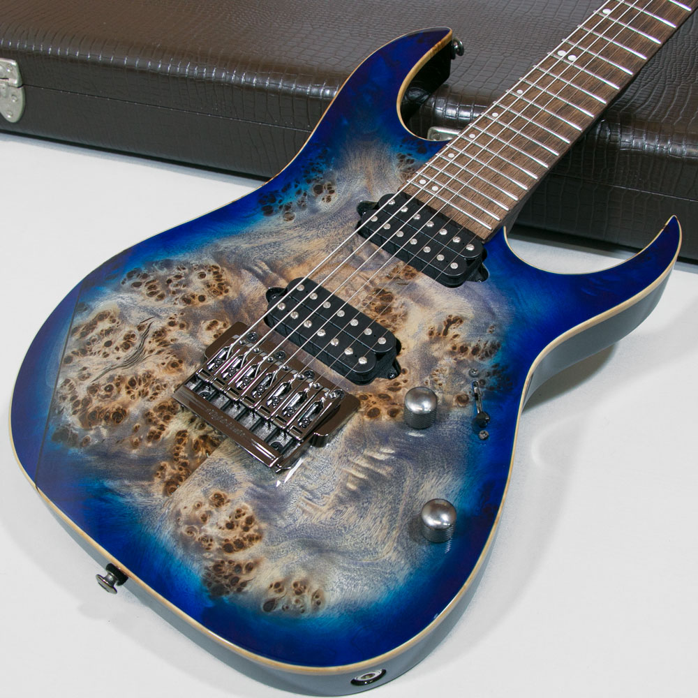 Ibanez RG1027PBF Cerulean Blue Burst 7st 3