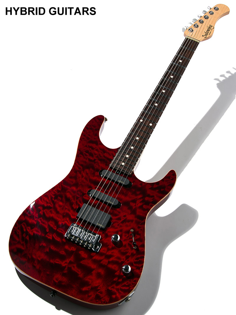 Sadowsky TYO Modern Edge Strat EMG Black Cherry 1