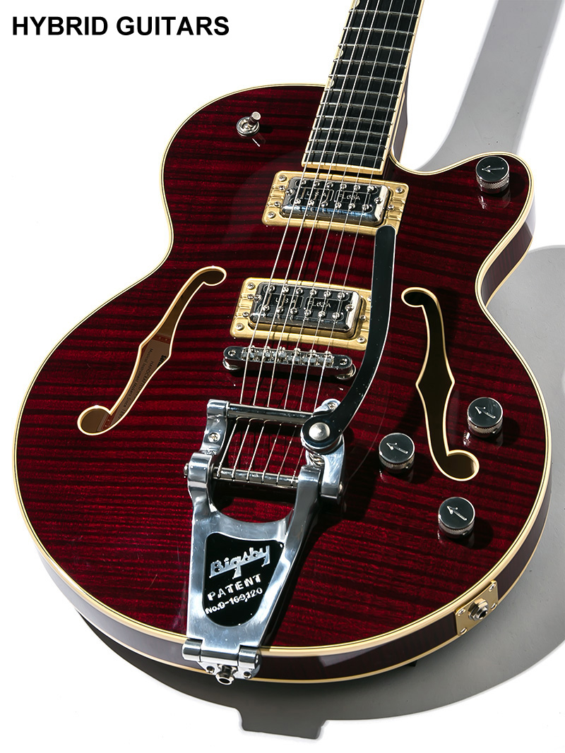 Gretsch G6659T Players Edition Broadkaster Jr. Center Block Single-Cut Dark Cherry Stain 2017 3