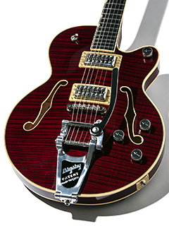 Gretsch G6659T Players Edition Broadkaster Jr. Center Block Single-Cut Dark Cherry Stain 2017 ボディー正面 サムネイル