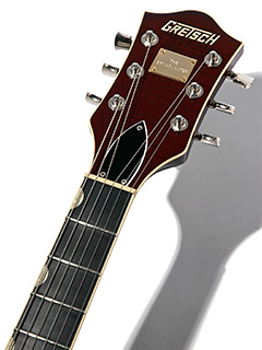 Gretsch G6659T Players Edition Broadkaster Jr. Center Block Single-Cut Dark Cherry Stain 2017 ヘッド正面 サムネイル