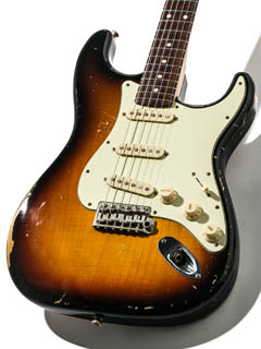 J.W.Black Guitars JWB-S 3 Tone Sunburst Midium Aged  ボディー正面 サムネイル