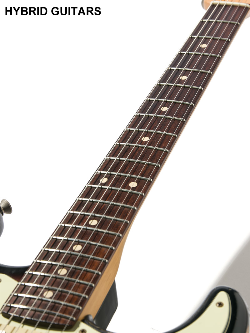 J.W.Black Guitars JWB-S 3 Tone Sunburst Midium Aged  7