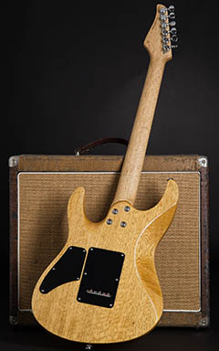Suhr Modern Korina Quilt Limited Honey Amber Burst 2013 全体裏面 サムネイル