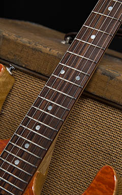 Suhr Modern Korina Quilt Limited Honey Amber Burst 2013 指板 サムネイル
