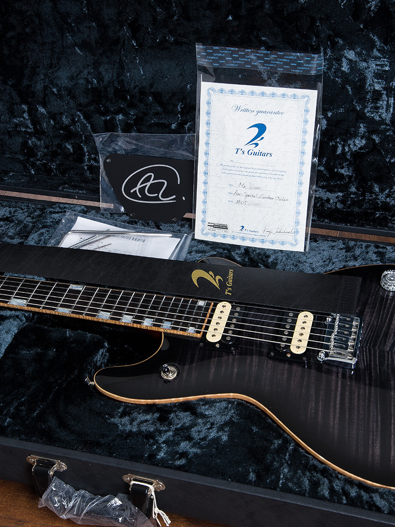 T's Guitars Arc-Special Custom Order Trans Black   10