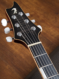 T's Guitars Arc-Special Custom Order Trans Black   ヘッド正面 サムネイル