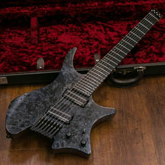 Strandberg J Series Custom 2016 Collection Boden J7 Blue Burl Top 全体正面 サムネイル