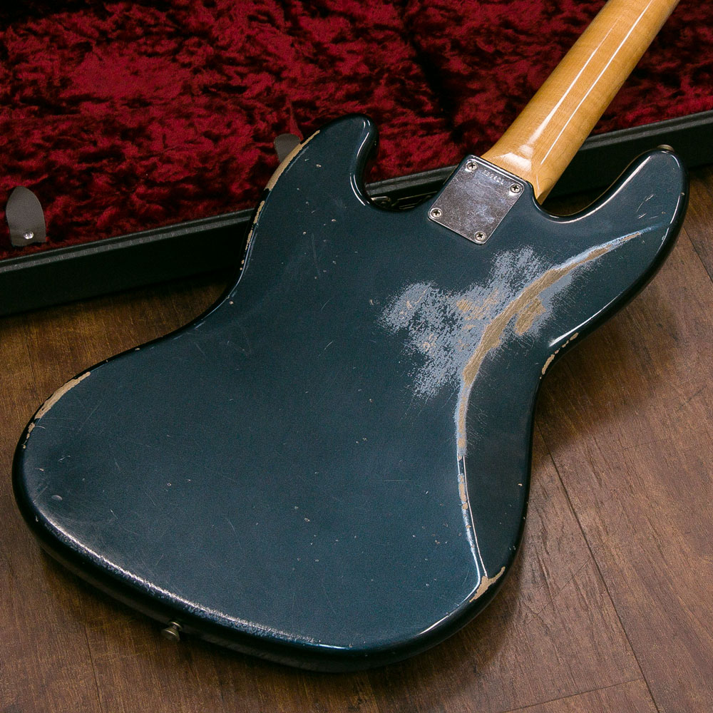 Fender Custom Shop Master Build Dennis Galuszka 1964 Jazz Bass Heavy Relic Dark Lake Placid Blue 2017 4