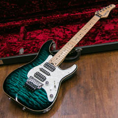 Schecter SD-DX-24-AS Green Sunburst 2015 全体正面 サムネイル