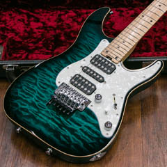 Schecter SD-DX-24-AS Green Sunburst 2015 ボディー正面 サムネイル