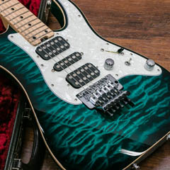 Schecter SD-DX-24-AS Green Sunburst 2015 指板 サムネイル