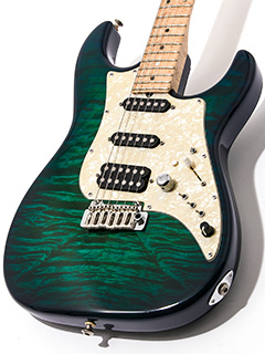 James Tyler Studio Elite Caribbean Splash Full-Gloss Birdseye Neck 2003 ボディー正面 サムネイル