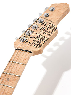 James Tyler Studio Elite Caribbean Splash Full-Gloss Birdseye Neck 2003 ヘッド正面 サムネイル