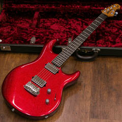 MUSIC MAN Premier Dealer Network Limited Model LUKE 3 Cardinal Red Sparkle 全体正面 サムネイル