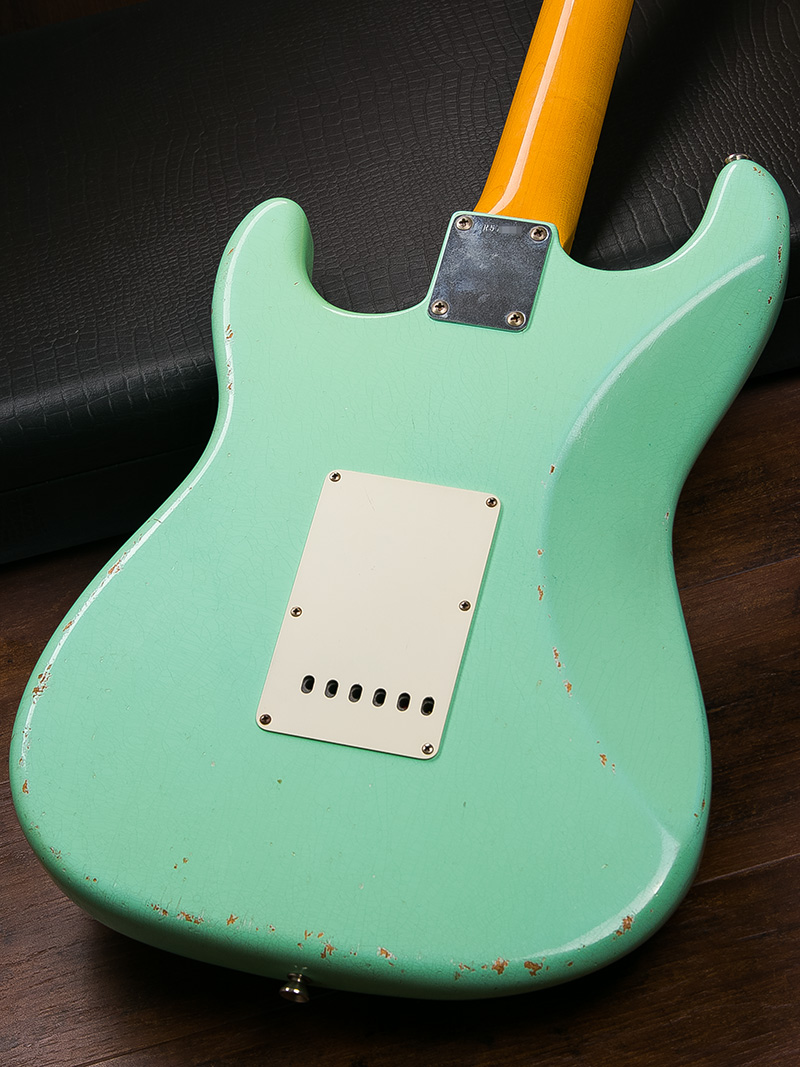 Fender Custom Shop 1960 Stratocaster Relic Matching Head Surf Green 2011 4