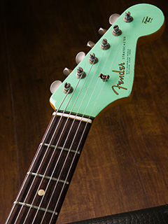 Fender Custom Shop 1960 Stratocaster Relic Matching Head Surf Green 2011 ヘッド正面 サムネイル