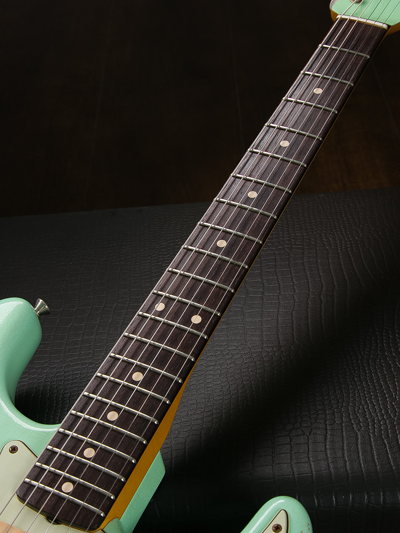 Fender Custom Shop 1960 Stratocaster Relic Matching Head Surf Green 2011 7