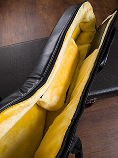 Gibson Custom Shop Gig Bag Black/Gold Logo 全体裏面 サムネイル
