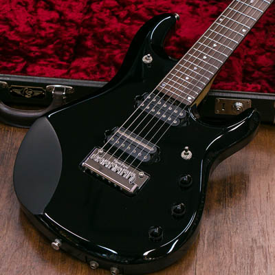 MUSIC MAN JP7 John Petrucci Signature Black Birdseye Neck Gold Logo