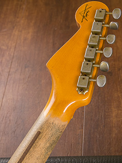 Fender Custom Shop 1957 Stratocaster Heavy Relic Nocaster Blonde 2010 ヘッド裏面 サムネイル