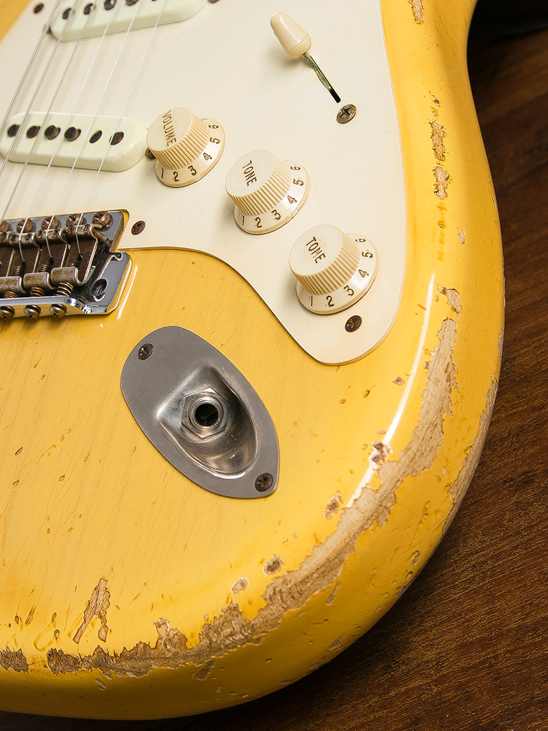 Fender Custom Shop 1957 Stratocaster Heavy Relic Nocaster Blonde 2010 8
