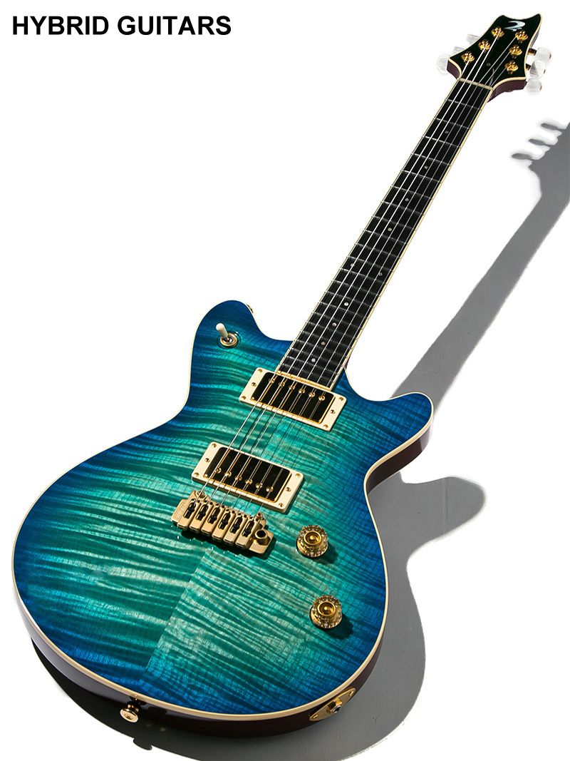 T's Guitars ARC-STD Centura Blue with Gold Hardwear 1