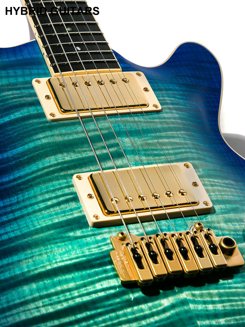 T's Guitars ARC-STD Centura Blue with Gold Hardwear 10