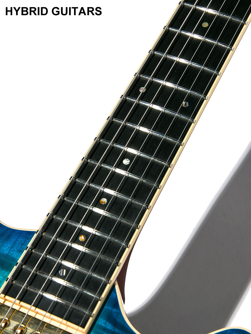 T's Guitars ARC-STD Centura Blue with Gold Hardwear 12