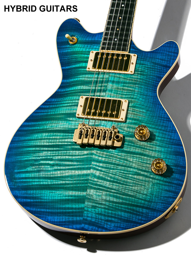 T's Guitars ARC-STD Centura Blue with Gold Hardwear 3