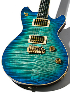 T's Guitars ARC-STD Centura Blue with Gold Hardwear ボディー正面 サムネイル