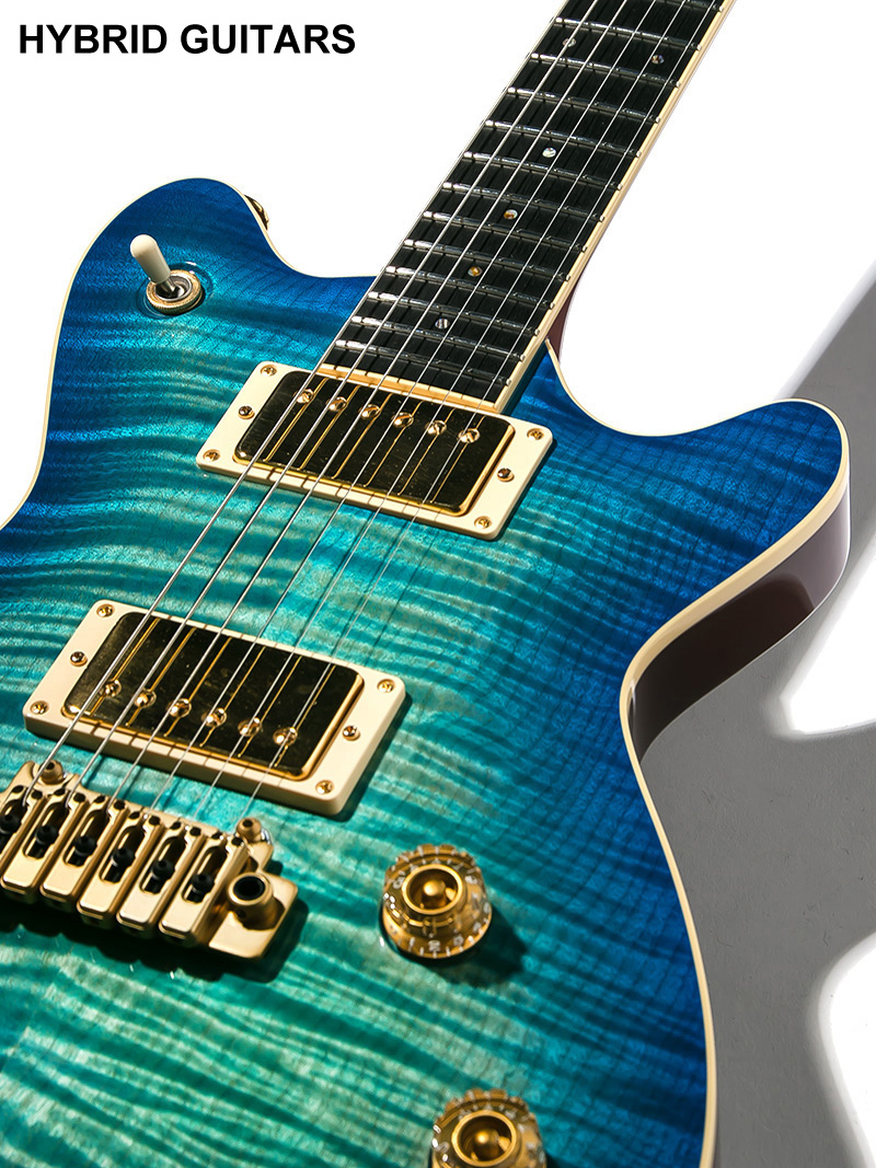 T's Guitars ARC-STD Centura Blue with Gold Hardwear 9