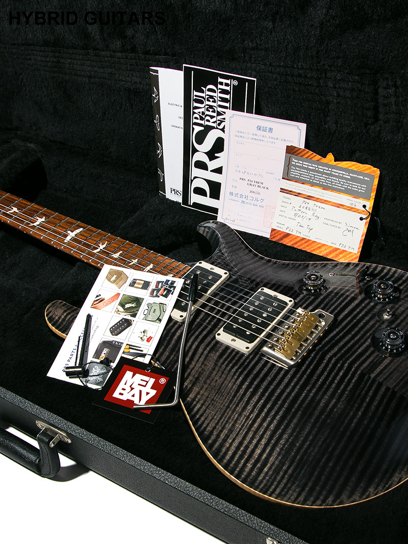 Paul Reed Smith(PRS) P24 Trem Gray Black 10 Top 2014 12