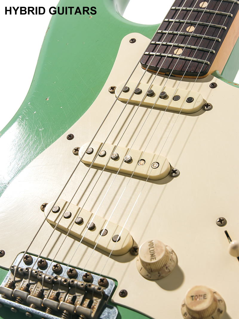 Fender Custom Shop MBS 1959 Stratocaster Heavy Relic Surf Green Dark Rosewood 
 Master Built by Jason Smith 2009 10