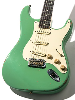 Fender Custom Shop MBS 1959 Stratocaster Heavy Relic Surf Green Dark Rosewood 
 Master Built by Jason Smith 2009 ボディー正面 サムネイル