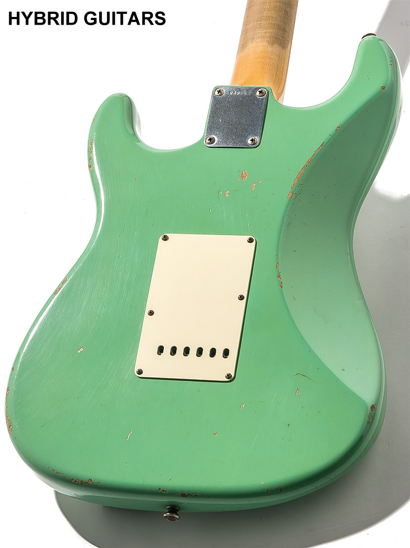 Fender Custom Shop MBS 1959 Stratocaster Heavy Relic Surf Green Dark Rosewood 
 Master Built by Jason Smith 2009 4