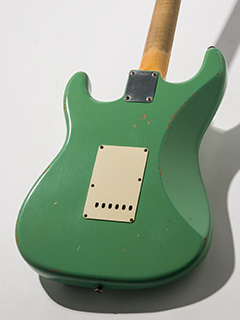 Fender Custom Shop MBS 1959 Stratocaster Heavy Relic Surf Green Dark Rosewood 
 Master Built by Jason Smith 2009 ボディー裏面 サムネイル