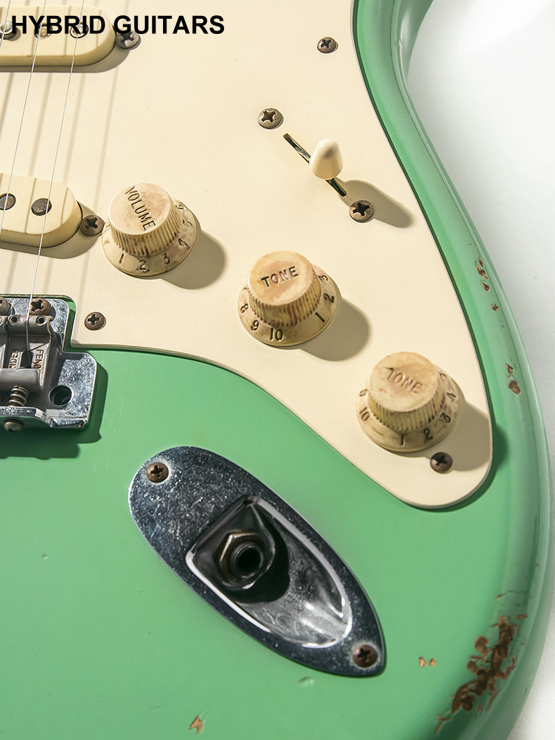 Fender Custom Shop MBS 1959 Stratocaster Heavy Relic Surf Green Dark Rosewood 
 Master Built by Jason Smith 2009 9