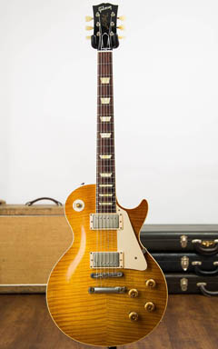 Gibson Custom Shop Historic Collection 1959 Les Paul Reissue VOS Hand Select Double Dirty Lemon 2014 全体正面 サムネイル