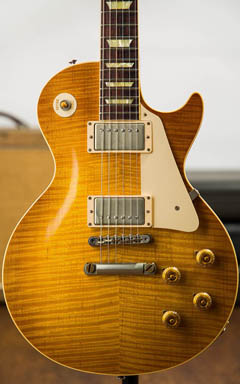 Gibson Custom Shop Historic Collection 1959 Les Paul Reissue VOS Hand Select Double Dirty Lemon 2014 ボディー正面 サムネイル