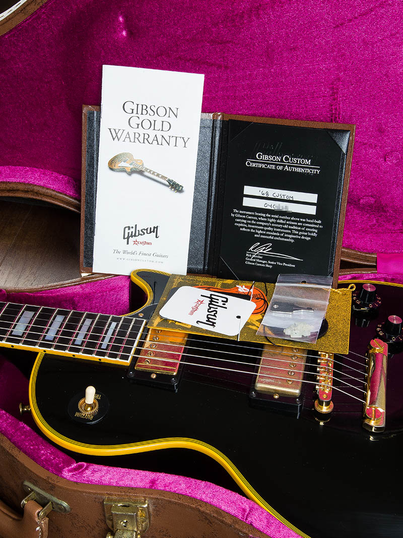 Gibson Custom Shop Japan Limited Run 1968 Les Paul Custom VOS Ebony Fingerboard Antique Ebony 2014
 14