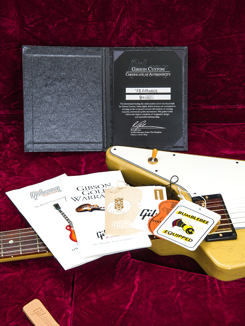 Gibson Custom Shop Limited Run 1958 Explorer TV Yellow 2014 11