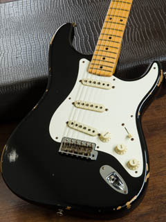 Fender Custom Shop 1957 Stratocaster Relic Black 2015 ボディー正面 サムネイル