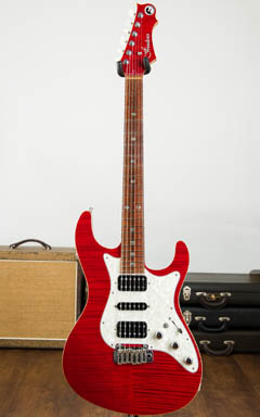 Freedom Custom Guitar Research HYDRA 2-Point 5A Flame Top HNO(焔) 全体正面 サムネイル