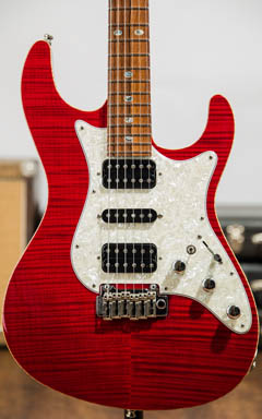 Freedom Custom Guitar Research HYDRA 2-Point 5A Flame Top HNO(焔) ボディー正面 サムネイル