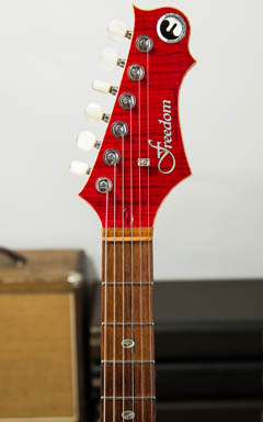 Freedom Custom Guitar Research HYDRA 2-Point 5A Flame Top HNO(焔) ヘッド正面 サムネイル