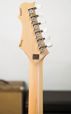 Freedom Custom Guitar Research HYDRA 2-Point 5A Flame Top HNO(焔) ヘッド裏面 サムネイル