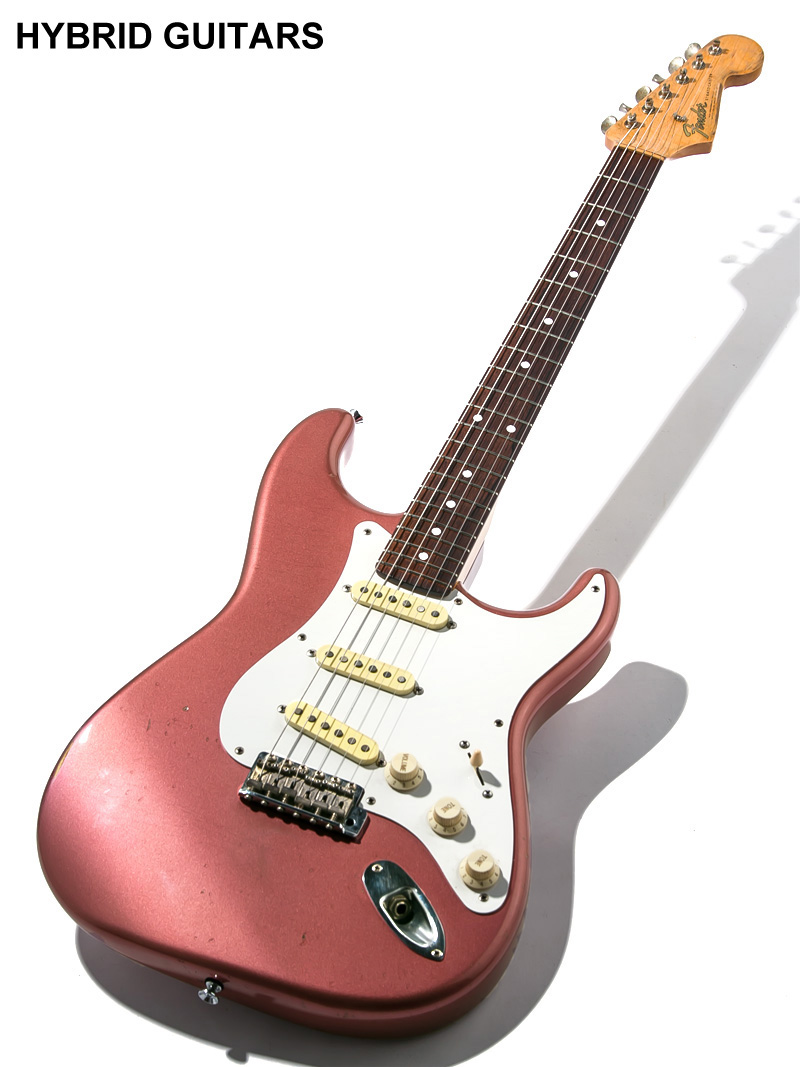 No Brand Stratocaster Type Burgundy Mist Aged 1