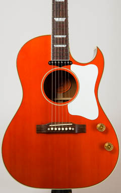 Gibson Custom Shop Tamio Okuda CF-100E Faded Cherry ボディー正面 サムネイル