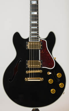 Gibson Memphis ES-359 Ebony Black 2014 ボディー正面 サムネイル